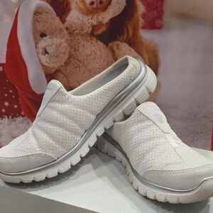 Skechers Slip-On Sneakers - White